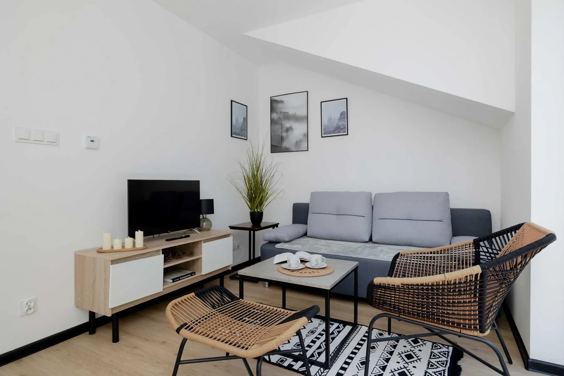 Nowoczesny Apartament | Umeblowany Balkon