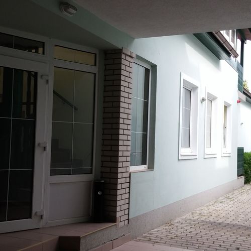 Apartmanokhoz a bejárat