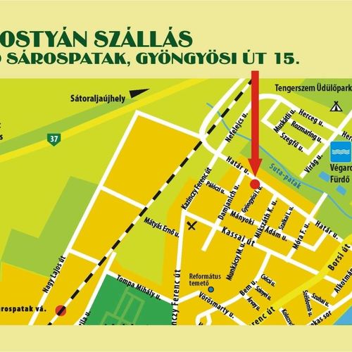 Szálláshely térképe