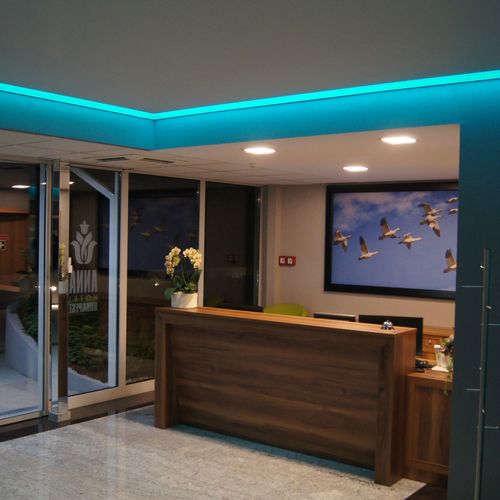 Recepciónk hangulatvilágítása