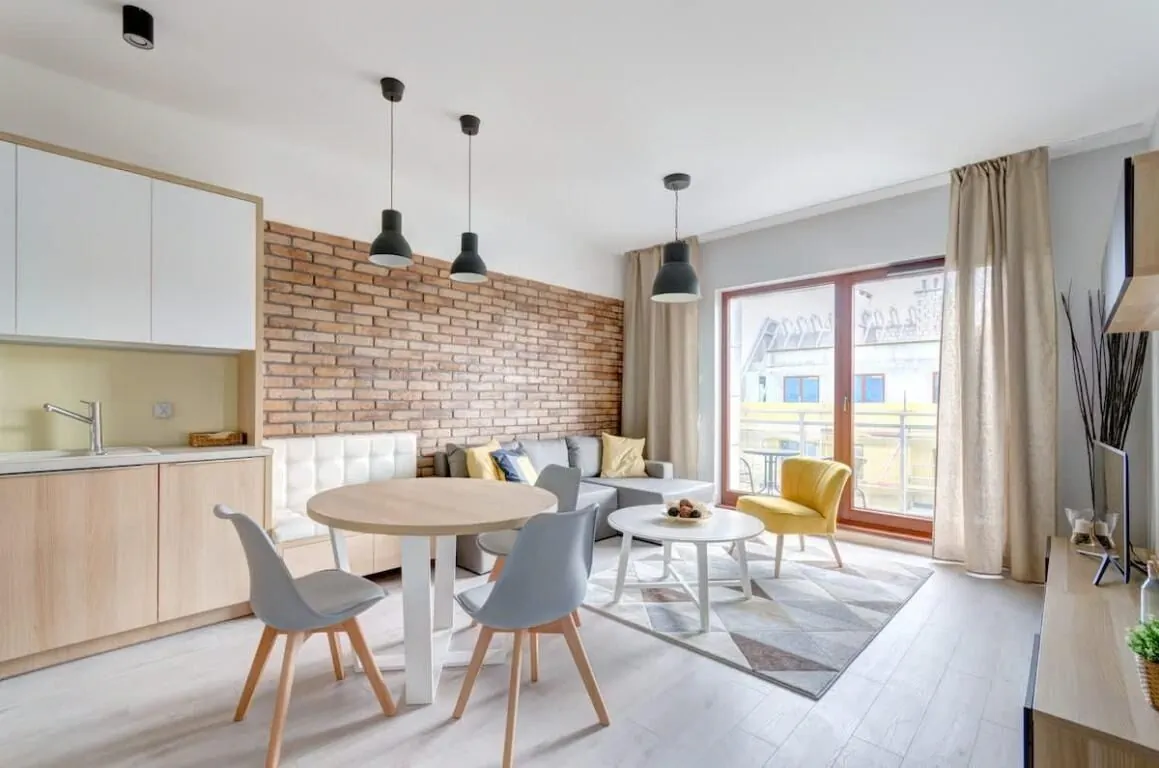 Jaglana 6E Gdańsk | Jasny Apartament | Widok na rzekę Gdańsk