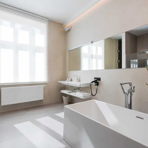 Koupelna v pokoji Junior Suite