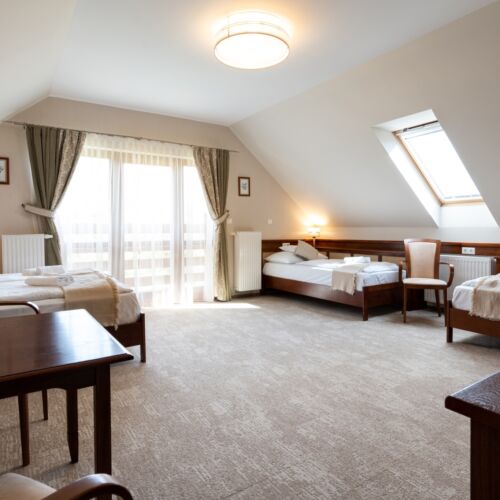 Camera cvadrupla cu vedere spre pădure (se poate solicita pat suplimentar)