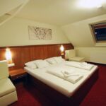 Pokoj s klimatizací s manželskou postelí v podkroví (s možností přistýlky)