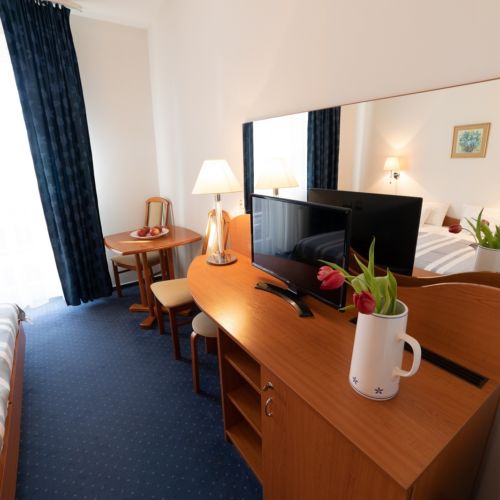 Camera twin twin cu balcon