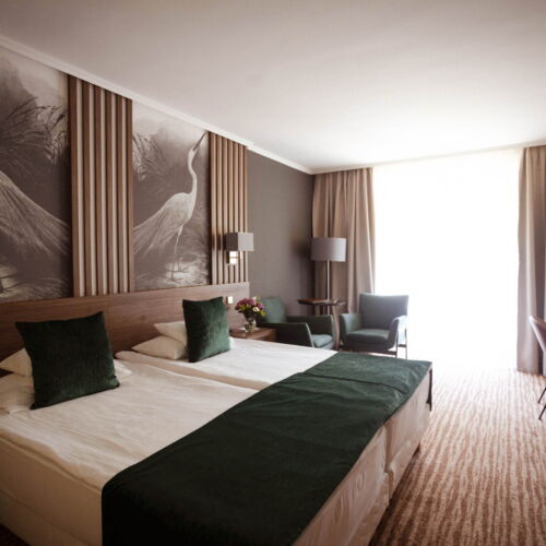 Camera twin classic cu balcon (se poate solicita pat suplimentar)