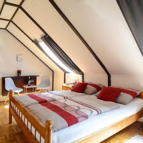 Camera dubla deluxe la mansardă (se poate solicita pat suplimentar)