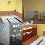 Közös fürdőszobás Economy kétágyas szoba