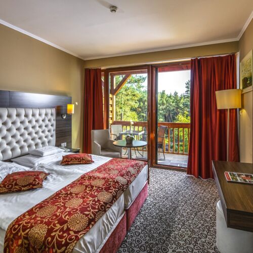 Camera twin cu balcon cu panoramă