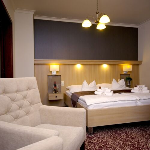 Apartament 4-osobowy Family z balkonem z 1 pomieszczeniem sypialnianym