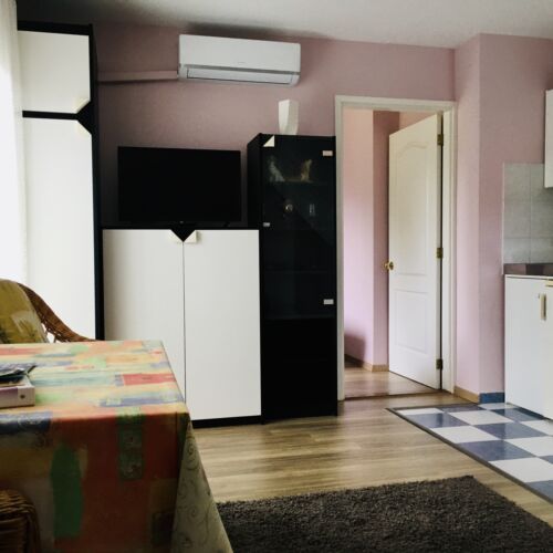 Apartament 2-osobowy z klimatyzacją z widokiem na ogród z 1 pomieszczeniem sypialnianym