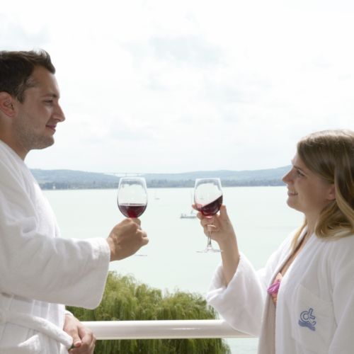 Camera twin cu balcon cu vedere spre lac