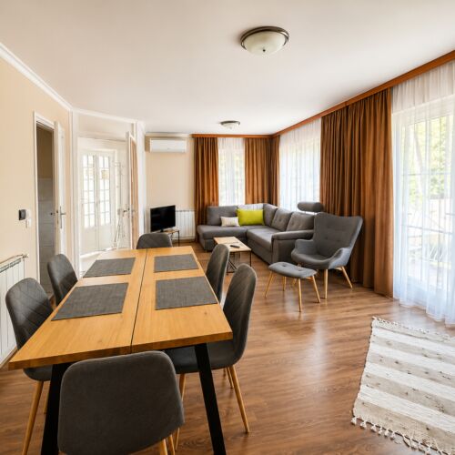 Apartament confort familial(ă) cu 2 camere pentru 4 pers. (se poate solicita pat suplimentar)