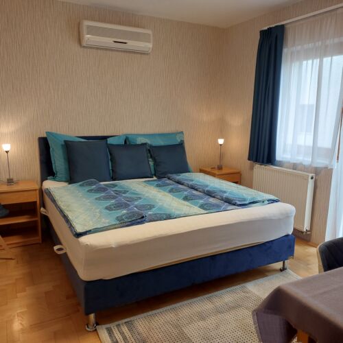 Apartament cu aer condiționat cu chicinetă proprie cu 1 camera pentru 2 pers.