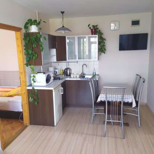 Apartament cu balcon cu aer condiționat cu 2 camere pentru 4 pers.