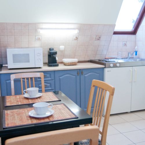 Mansard 2-Room Balcony Apartment for 4 Persons