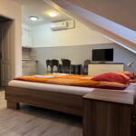 1-Zimmer-Apartment für 2 Personen im Dachgeschoss mit Eigener Küche (Zusatzbett möglich)