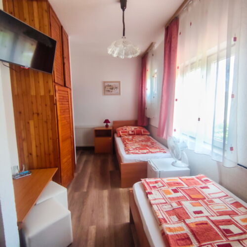 Camera twin cu baie cu aer condiționat