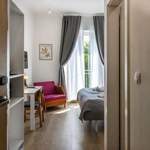 Camera twin superior cu vedere spre grădină