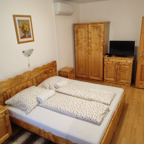 Apartament classic la parter cu 1 camera pentru 2 pers. (se poate solicita pat suplimentar)