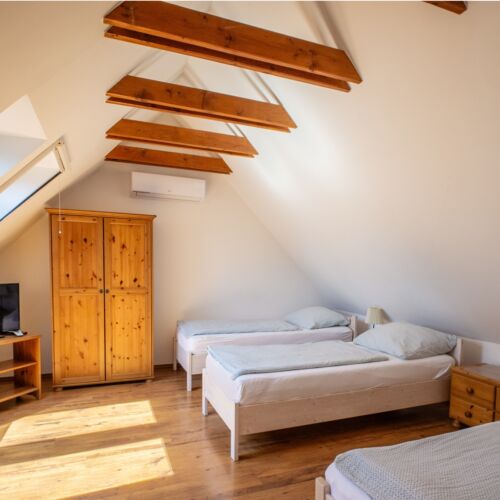 Garden View Mansard 1-Room Apartment for 4 Persons (extra bed available)