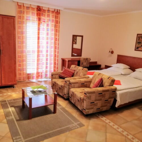 Apartament 2-osobowy na parterze z widokiem na ogród z 1 pomieszczeniem sypialnianym