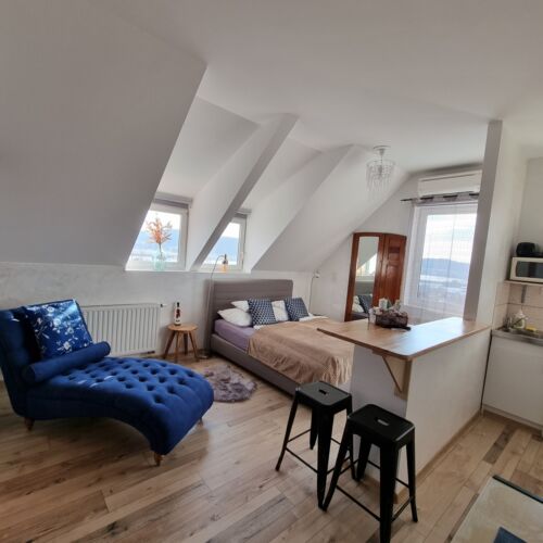 Apartament confort la mansardă cu 1 camera pentru 2 pers.