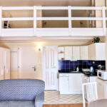 1-Zimmer-Apartment für 4 Personen mit Balkon und und Galerie