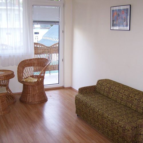 Vierbettzimmer Obergeschoss mit Klimaanlage (Zusatzbett möglich)