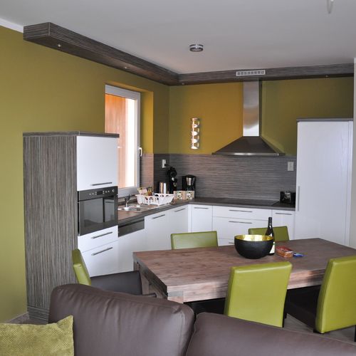 Apartament 4-osobowy Premia z tarasem z 2 pomieszczeniami sypialnianymi