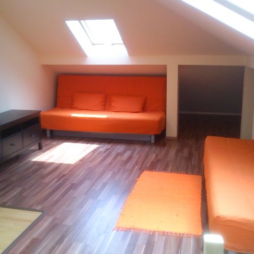 Apartament 3-osobowy na poddaszu z widokiem na jezioro z 1 pomieszczeniem sypialnianym