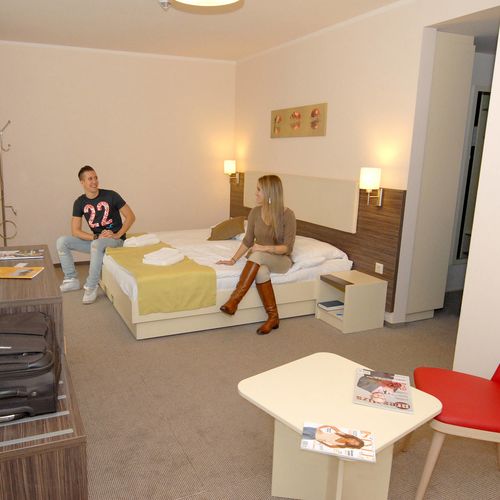 Camera cvadrupla familial(ă) cu balcon