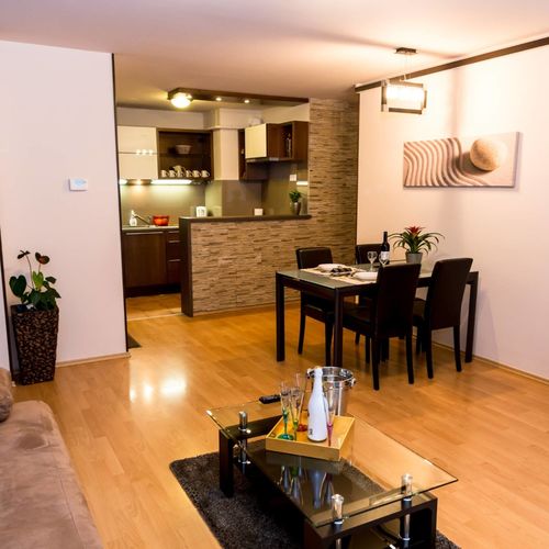 Apartament 2-osobowy Wielki z tarasem z 1 pomieszczeniem sypialnianym