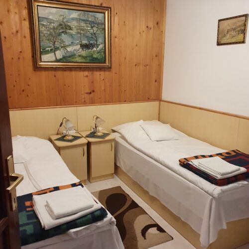 Apartament la parter cu balcon cu 1 camera pentru 2 pers. (se poate solicita pat suplimentar)