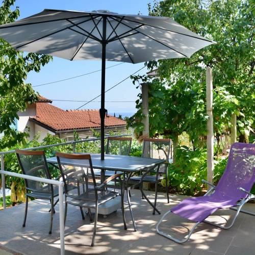 Djelomičan pogled na more Studio apartman za 2 osoba(e) sa 1 spavaće(om) sobe(om)