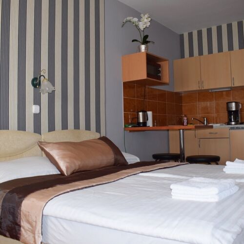 Apartman s manželskou postelí s 1 ložnicí s panoramou s výhledem do dvora