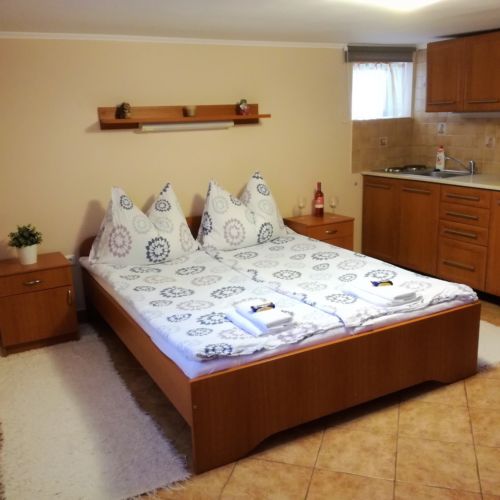 Apartament 2-osobowy w suterenie z łazienką z 1 pomieszczeniem sypialnianym