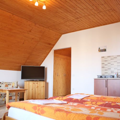 Apartament 4-osobowy na poddaszu Wielki z 1 pomieszczeniem sypialnianym