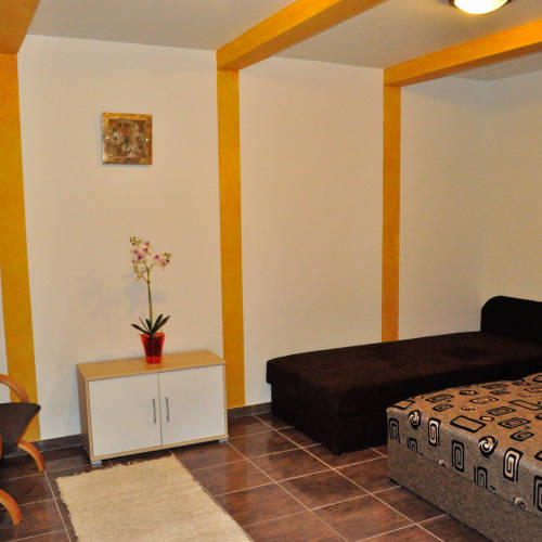 Apartament la parter cu 1 camera pentru 3 pers.