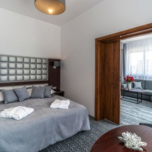 Camera cvadrupla maisonetă cu vedere spre munte