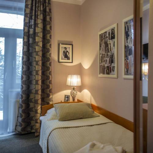 Pokój 1-osobowy z widokiem na góry z widokiem na park