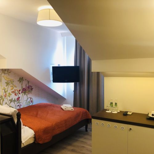 Pokój 1-osobowy z prysznicem z widokiem na dziedziniec