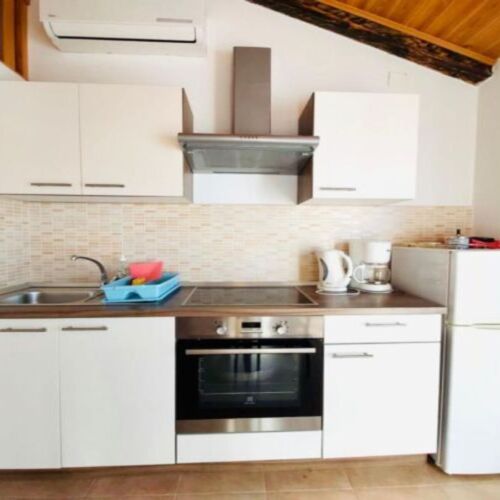 Apartament 4-osobowy na poddaszu z widokiem na morze z 2 pomieszczeniami sypialnianymi