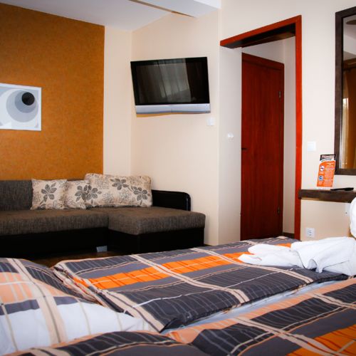 Pokój 3-osobowy na parterze z widokiem na ogród