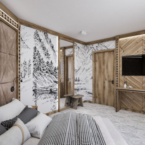 Apartament studio familial(ă) cu 2 camere pentru 4 pers.