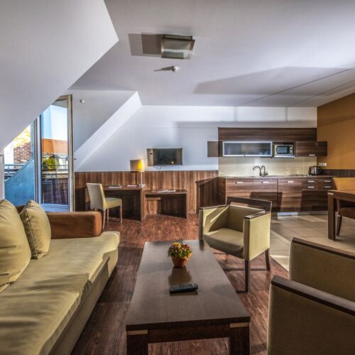 Suita familial(ă) cu balcon cu 1 camera pentru 2 pers. (se poate solicita pat suplimentar)