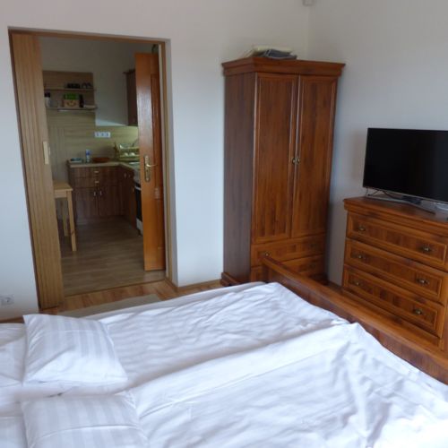 Apartament 6-osobowy z klimatyzacją z panoramą z 3 pomieszczeniami sypialnianymi