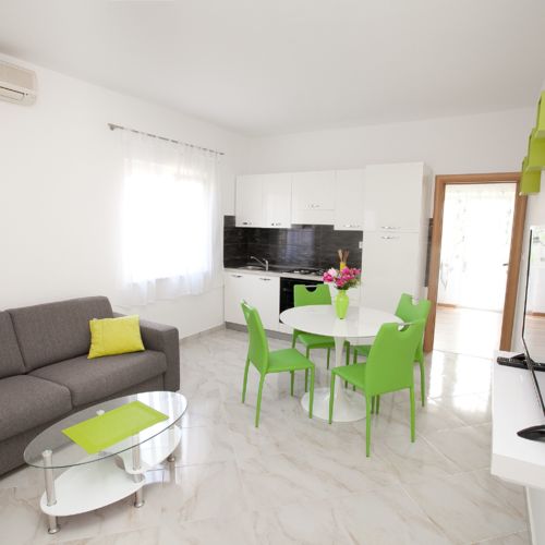 Apartament cu aer condiționat cu 1 camera pentru 2 pers. (se poate solicita pat suplimentar)