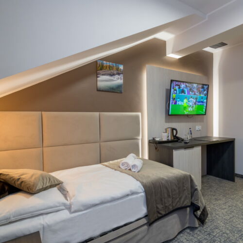 Pokój 1-osobowy z łazienką tV z płaskim ekranem