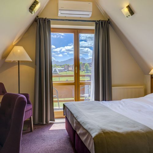 Pokoj s klimatizací pro 2 os. s výhledem na hory